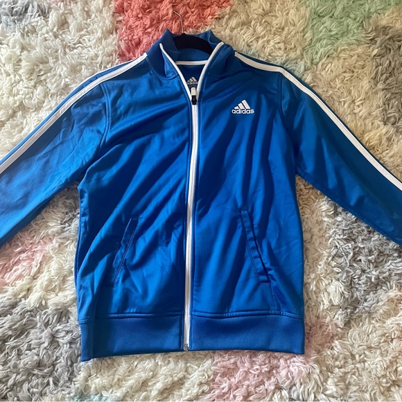adidas Jackets & Coats Adidas Blue Track Jacket Poshmark
